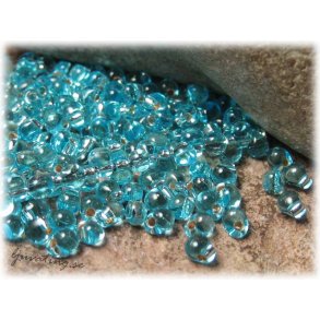 Miyuki droppar aquamarine silverlined ca 3,4 mm