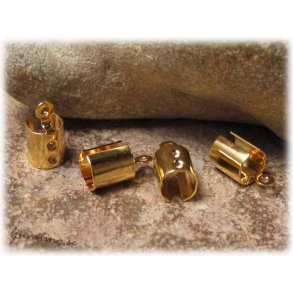 Runda avslut guldplterade 1 par hl ca 4-5 mm