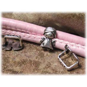 Slider liten ngel i metall hl 2-pack ca 10x6,5 mm