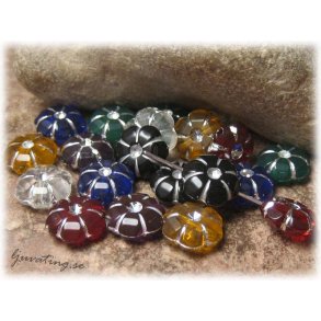 Prla syntet puff mixade frger 20-pack ca 11mm