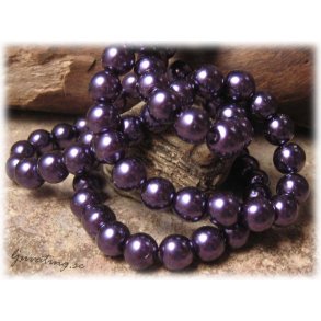 Prlor i glas rund lila 20-pack ca 8 mm