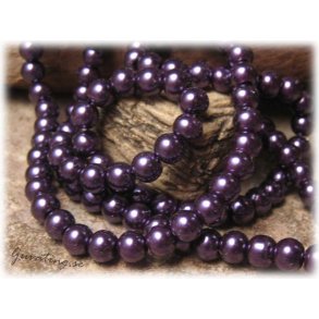 Prlor i glas rund lila 30-pack ca 6 mm