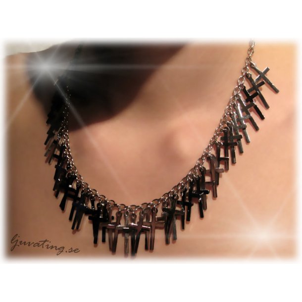 Halsband med massor av kors/ design Anna