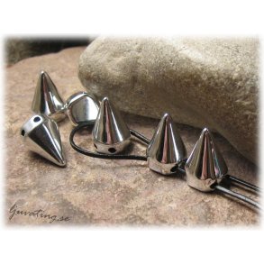 Spike enkel 2-hlsdelare silverfrgad 3-pack