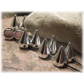 Spike dubbel 2-hlsdelare silverfrgad 3-pack