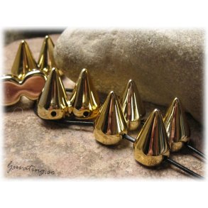 Spike dubbel 2-hlsdelare guldfrgad 3-pack