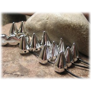 Spike tredubbel 3-hlsdelare silverfrgad ca 15x28