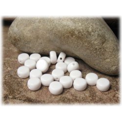 Bokstavsprla i acryl utan text 20-pack ca 7 mm