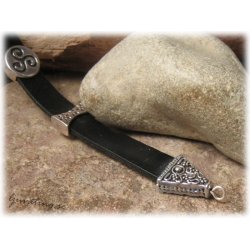 Mnstrad platt kon prlkpa i metall ca 15x14 mm