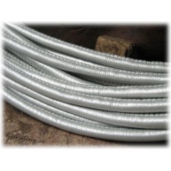 Silverfrg lderimitation med sm tjocklek ca5,5mm