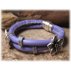 Lila lderimitation med sm tjocklek ca 5,5 mm