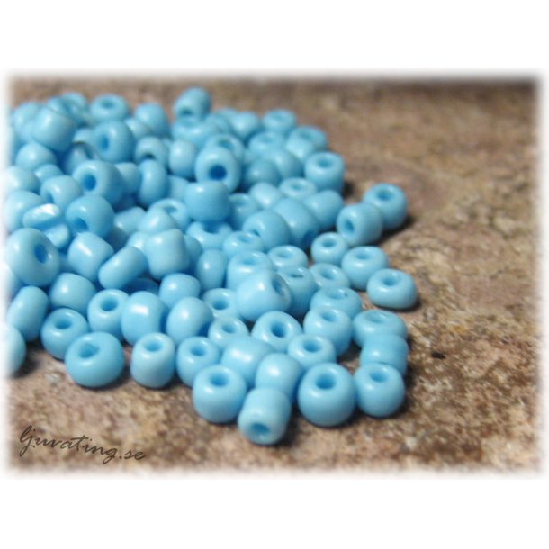 Seed beads opak bl storlek 8/0 ca 3 mm