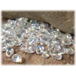 Long Magatamas crystal AB 4x7 mm