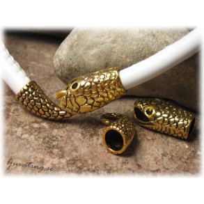 Guldfrgat ormls i metall hl ca 6 mm