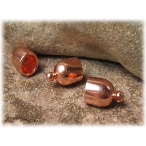 Avslut bullet 1 par ljus kopparfrg hl ca 6 mm 
