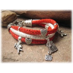 Lderimitation mjuk vit glittrig med sm ca 5 mm