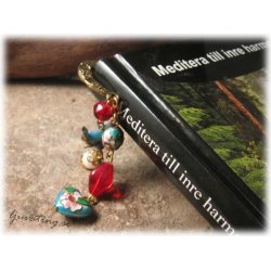 Egendesignat bokmrke med Cloisonneprlor