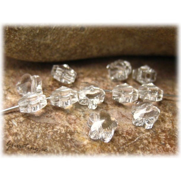 Liten blomma clear crystal Swarovski ca 5 mm