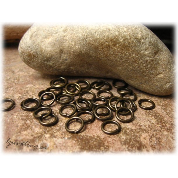 Bindringar robusta mrk antik bronsfrgade 50-pack 7 mm 